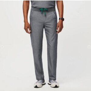 FIGS Men's FIONx Axim Cargo Scrub Pants™ Size M Straight Leg Healthcare Graphite